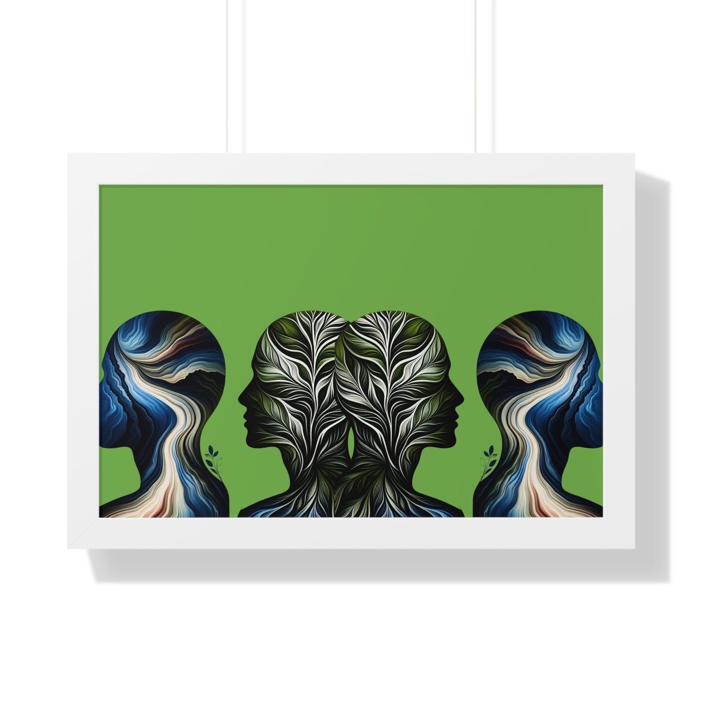 Poster Print - Nature Inspired Faceless Silhouette Design