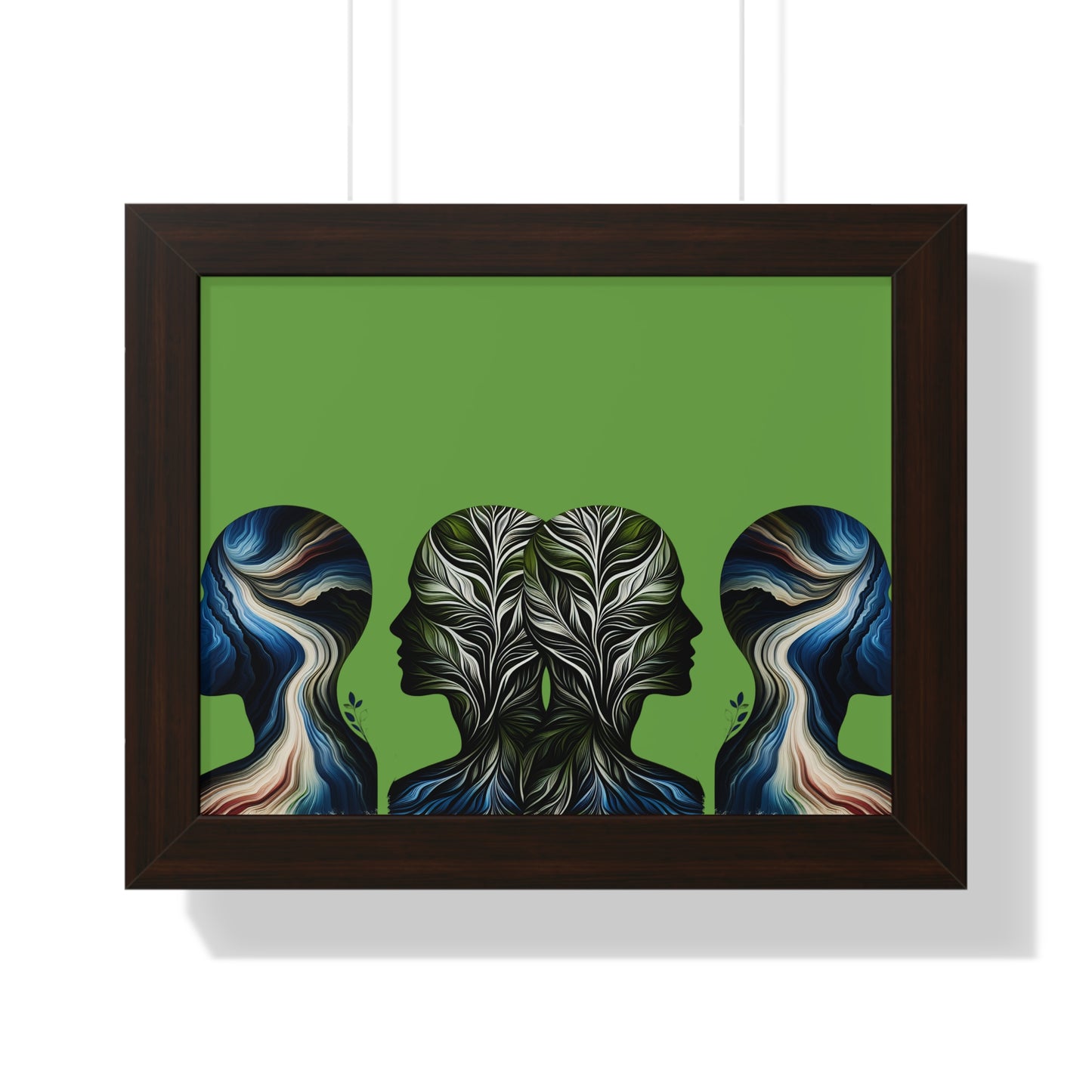 Poster Print - Nature Inspired Faceless Silhouette Design