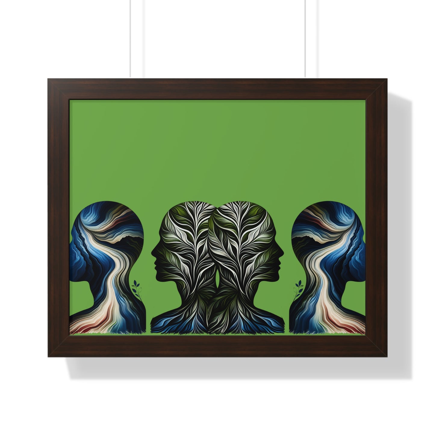 Poster Print - Nature Inspired Faceless Silhouette Design