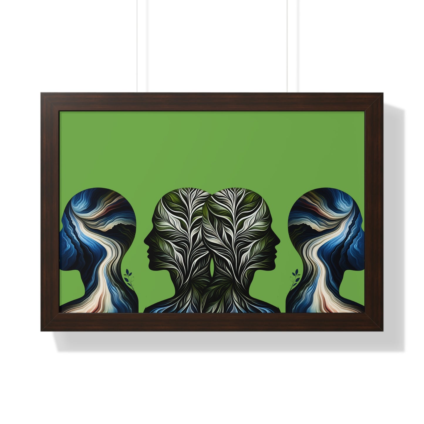 Poster Print - Nature Inspired Faceless Silhouette Design