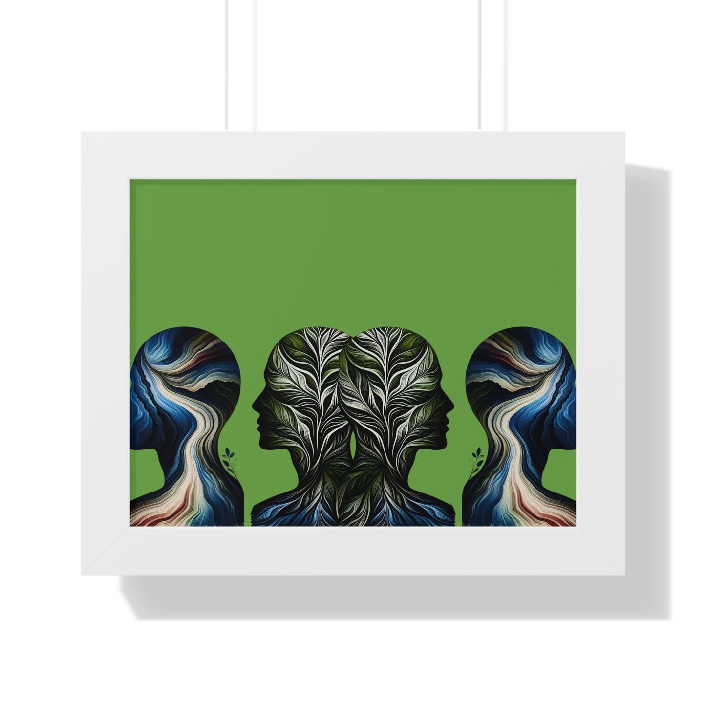 Poster Print - Nature Inspired Faceless Silhouette Design