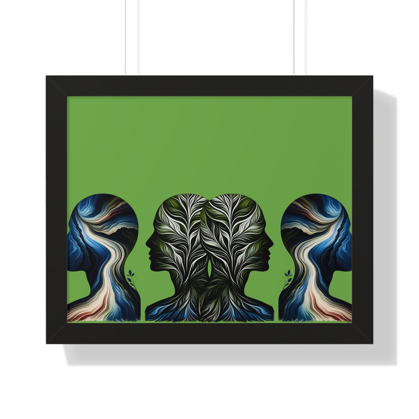 Poster Print - Nature Inspired Faceless Silhouette Design