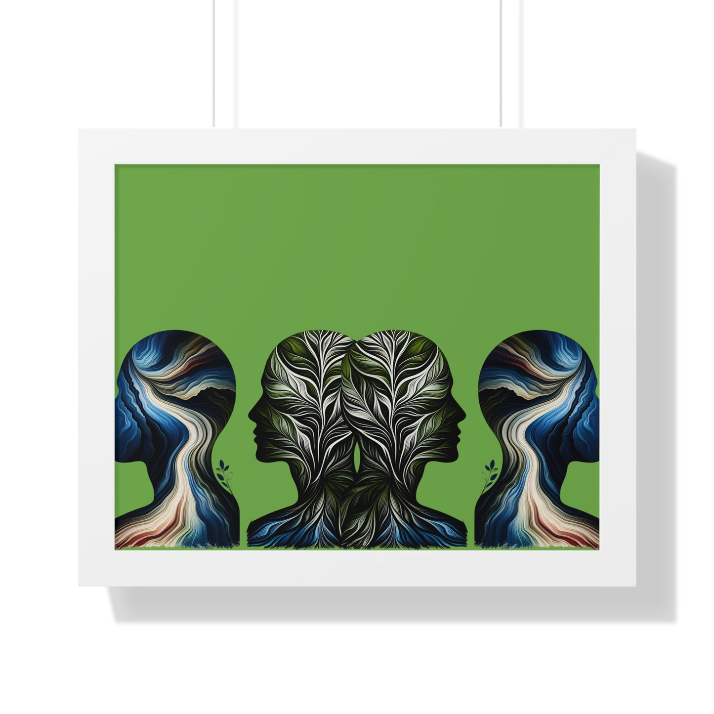 Poster Print - Nature Inspired Faceless Silhouette Design