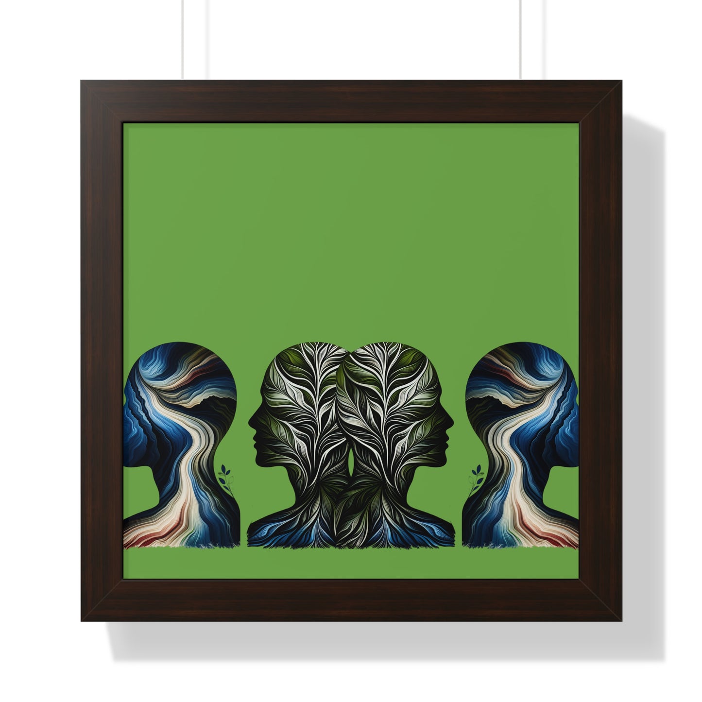 Poster Print - Nature Inspired Faceless Silhouette Design