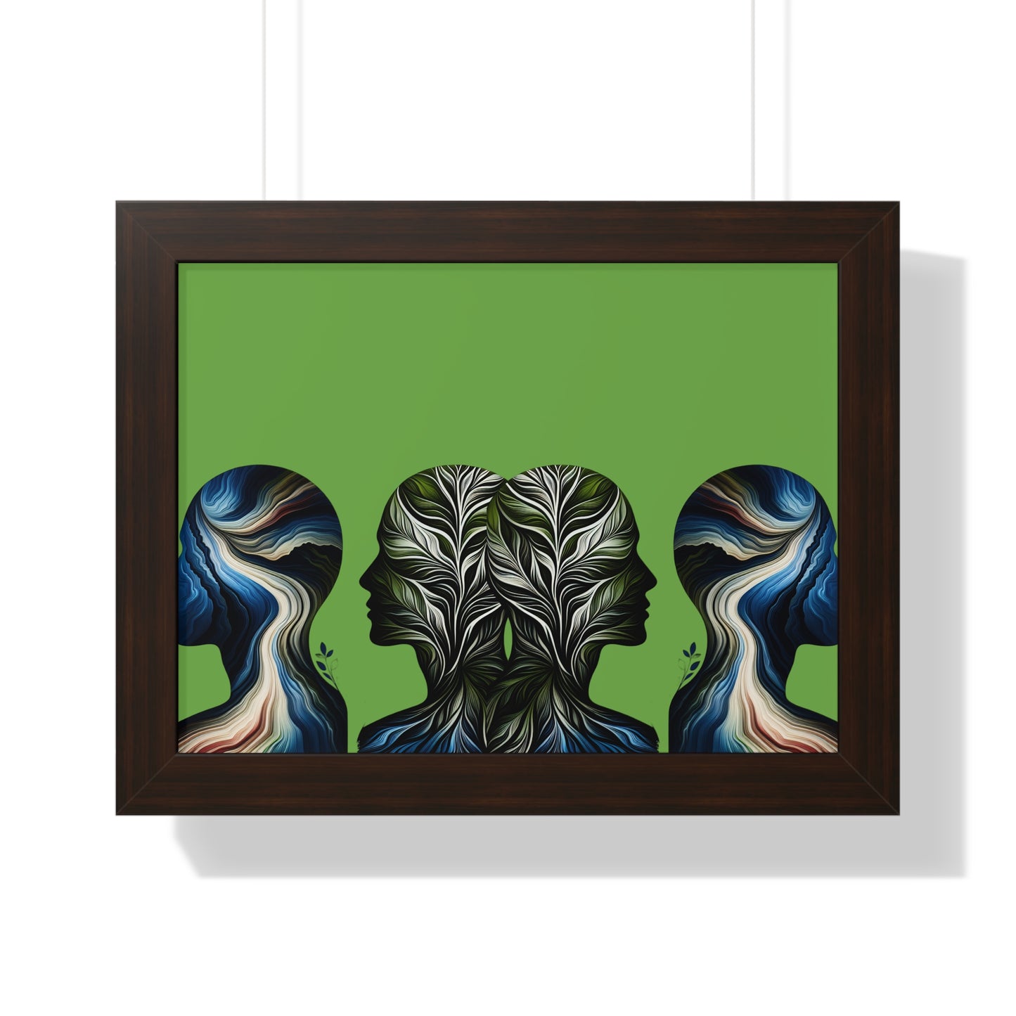 Poster Print - Nature Inspired Faceless Silhouette Design