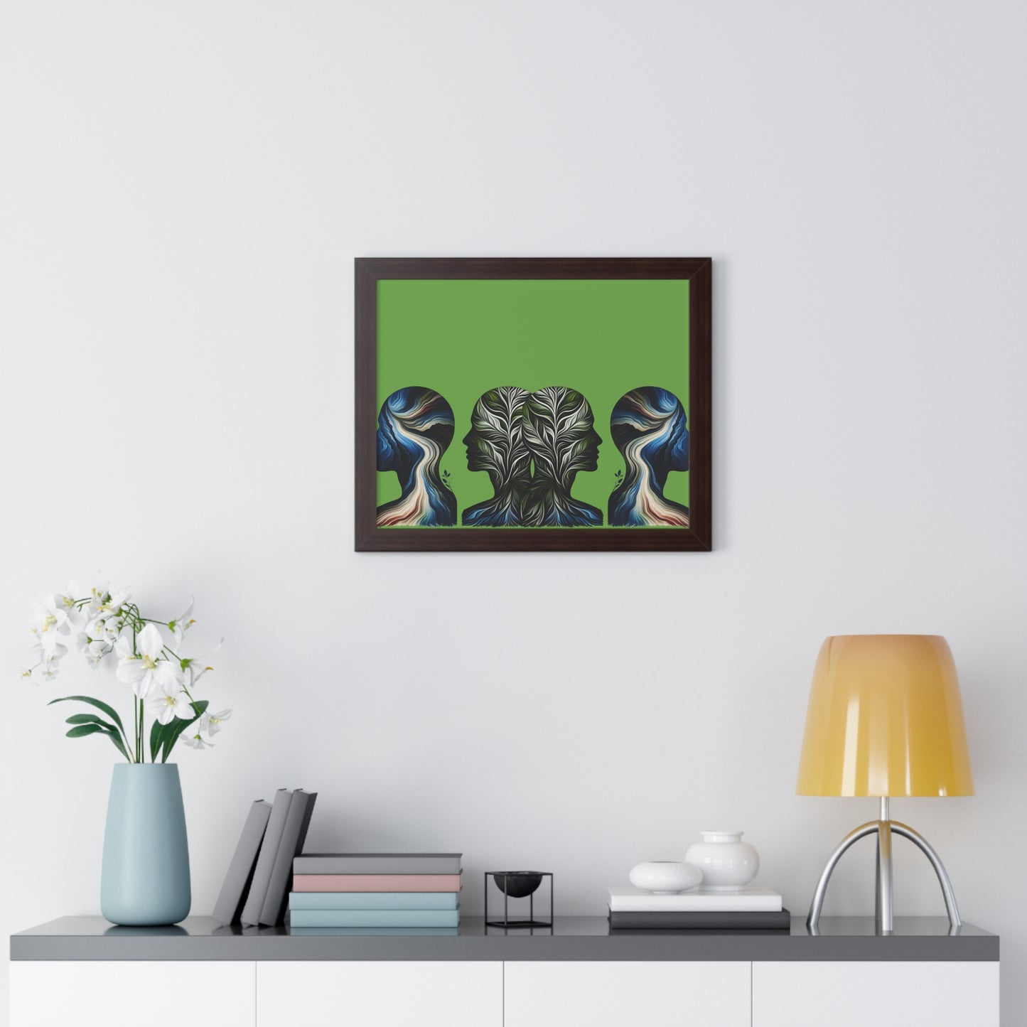 Poster Print - Nature Inspired Faceless Silhouette Design