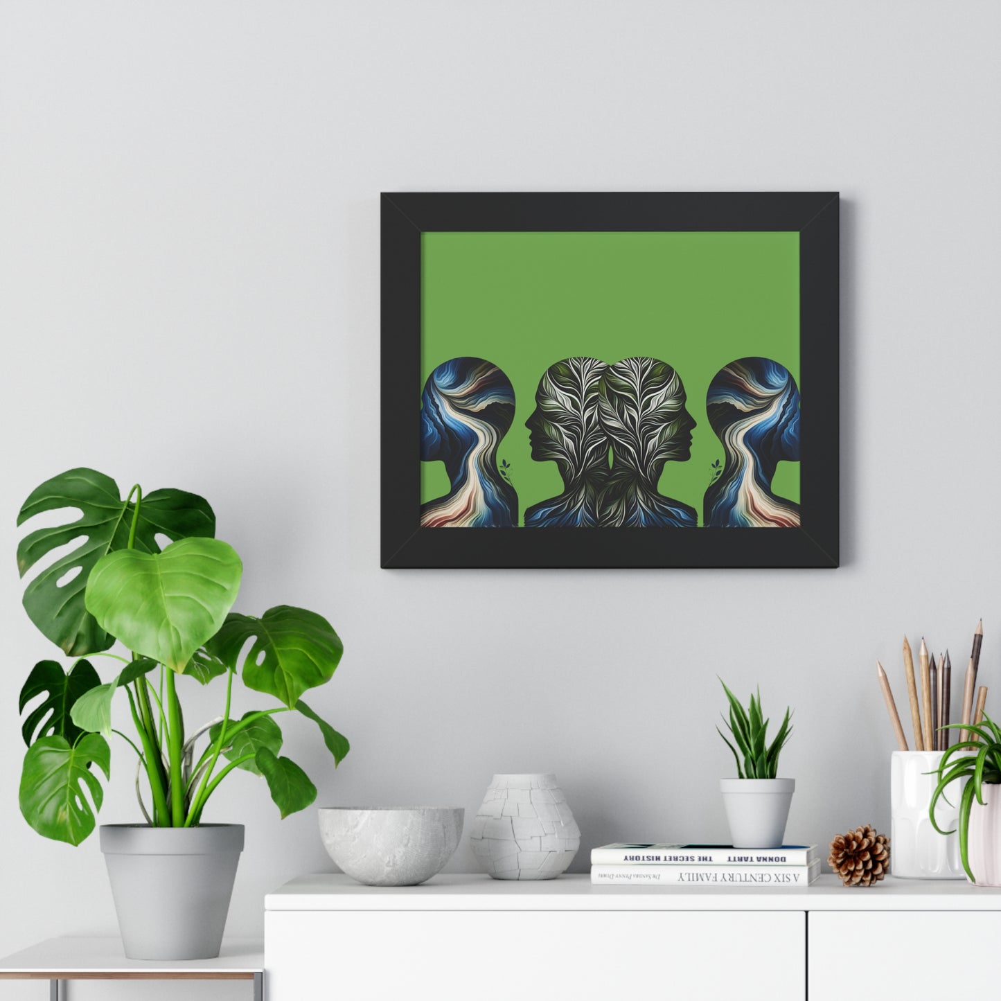 Poster Print - Nature Inspired Faceless Silhouette Design