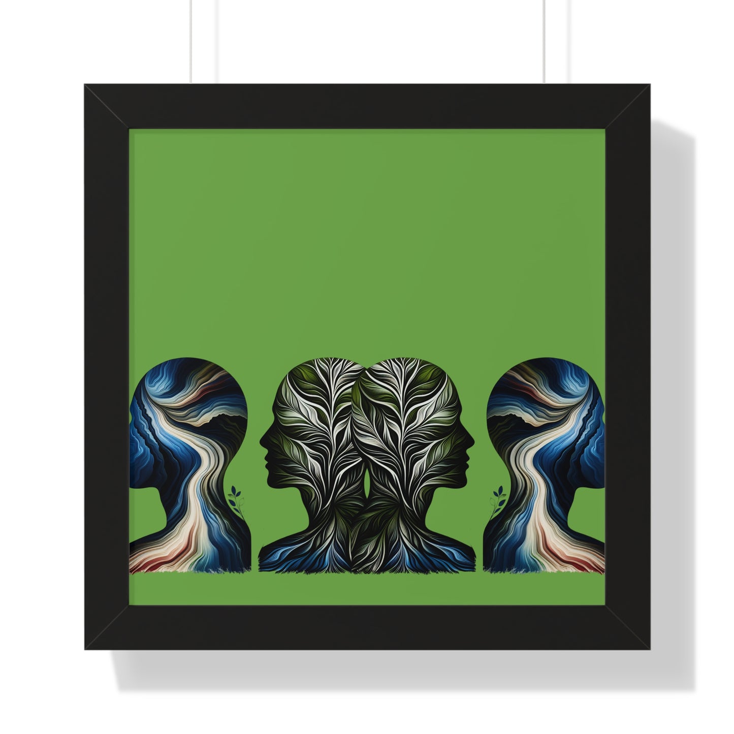 Poster Print - Nature Inspired Faceless Silhouette Design