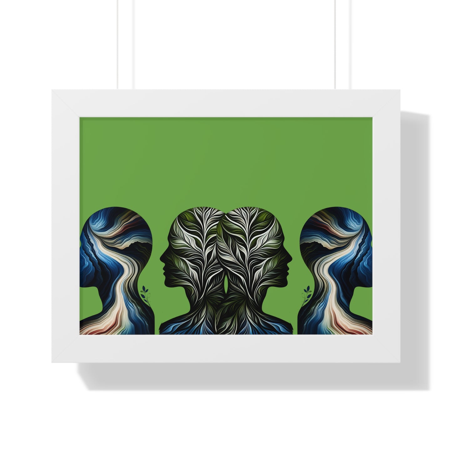 Poster Print - Nature Inspired Faceless Silhouette Design