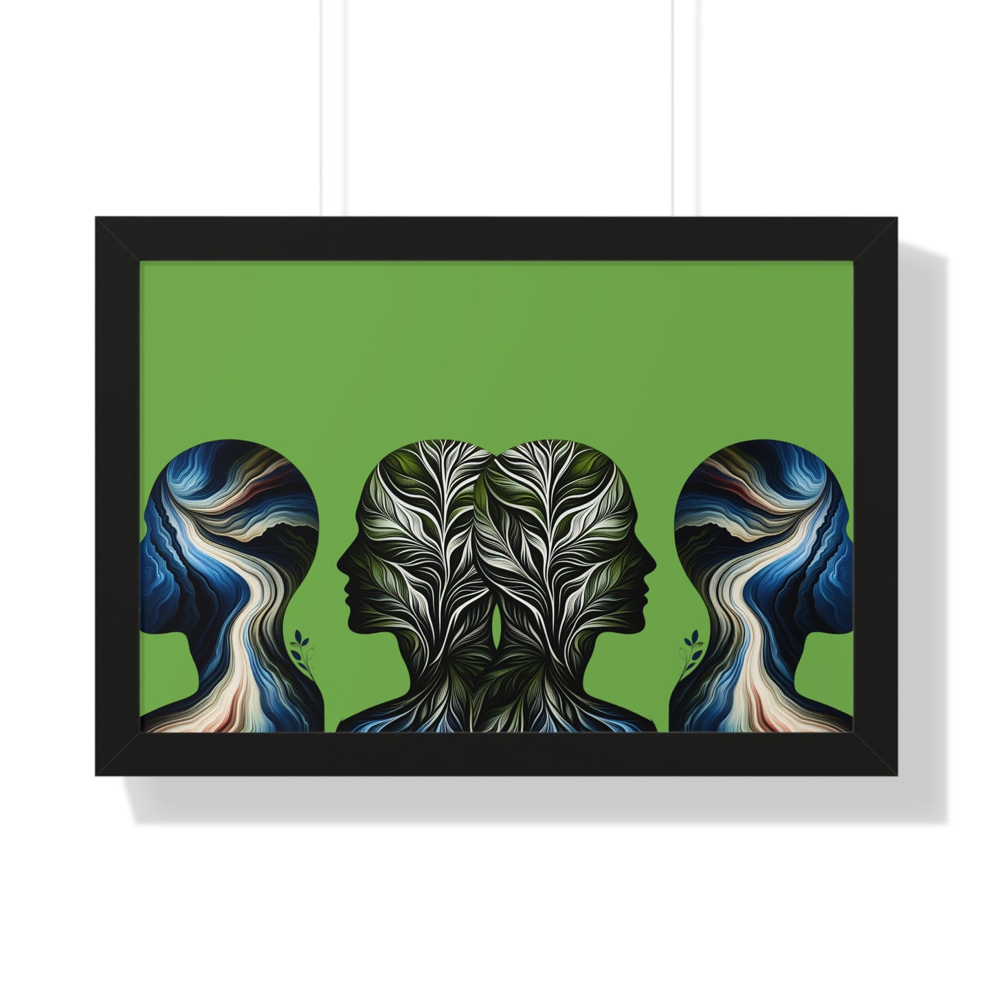 Poster Print - Nature Inspired Faceless Silhouette Design