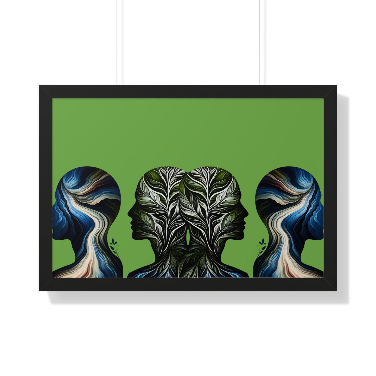 Poster Print - Nature Inspired Faceless Silhouette Design