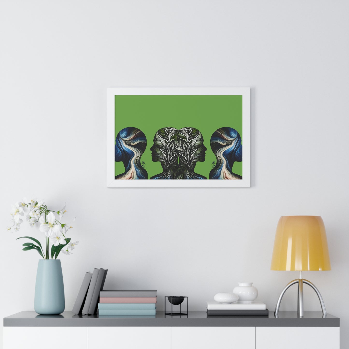 Poster Print - Nature Inspired Faceless Silhouette Design