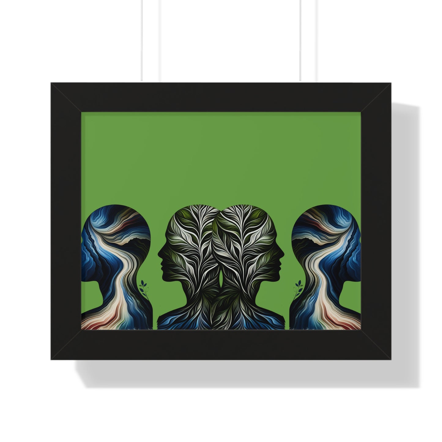 Poster Print - Nature Inspired Faceless Silhouette Design