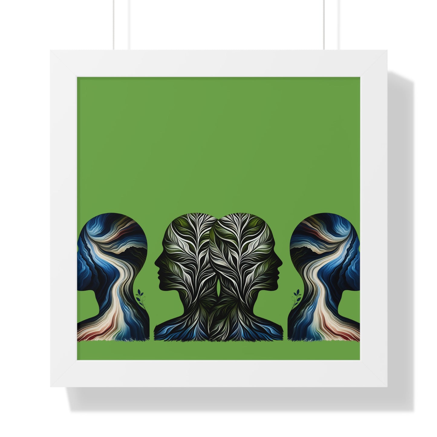 Poster Print - Nature Inspired Faceless Silhouette Design