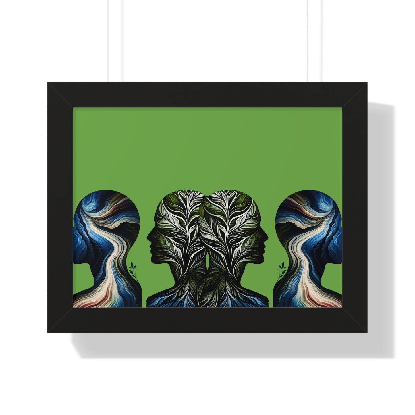 Poster Print - Nature Inspired Faceless Silhouette Design