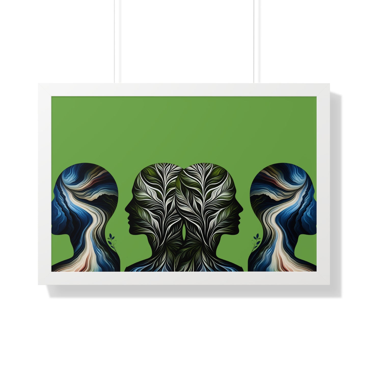 Poster Print - Nature Inspired Faceless Silhouette Design